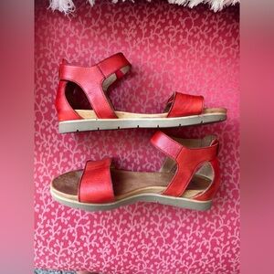 Miz Mooz Romy Red leather Sandals, Size 37